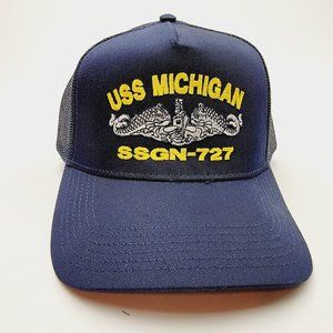 USS MICHIGAN SSGN-727 Direct Embroidered Baseball Hat